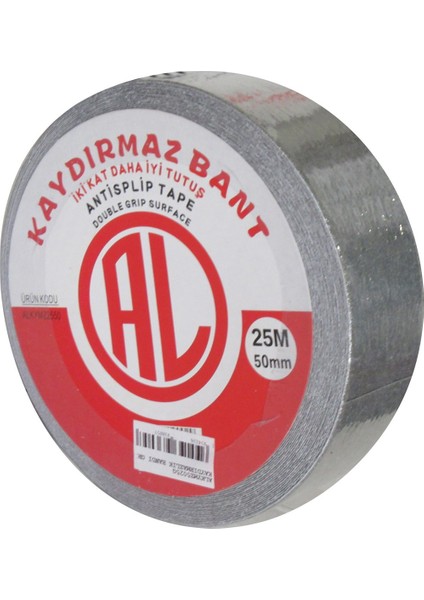 50Mm 25 Mt Kaydırmaz Bant Gri