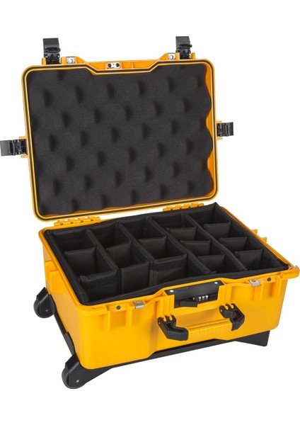 Mtc 460P Sarı - Yumurta Sünger + Bez Bölmeli Tough Case Pro Takım Çantası