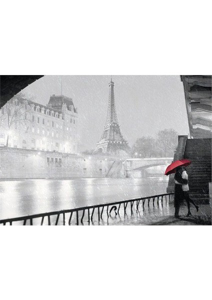 1000 Parça Puzzle Siyah Beyaz Paris
