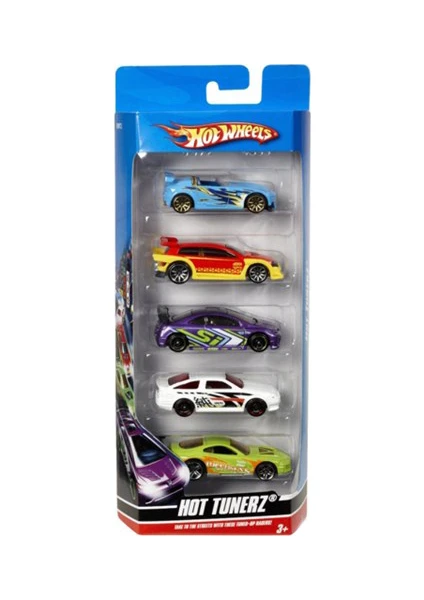 Hot Wheels Beşli Araba Seti - Oyuncak Araba Koleksiyonu, 1:64 Ölçek - 1806