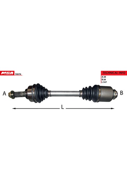 Aks Komple Sağ Kia Sorento 0210 Mga 70579