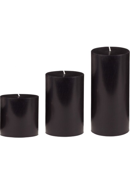 Set Mum Çap 10 cm Siyah