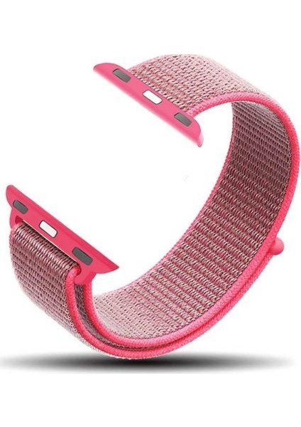 - 38-40 mm Spor Loop Dokuma Kordon - Açık Turuncu