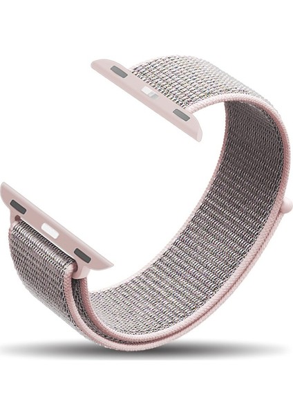 - 38-40 mm Spor Loop Dokuma Kordon - Rose