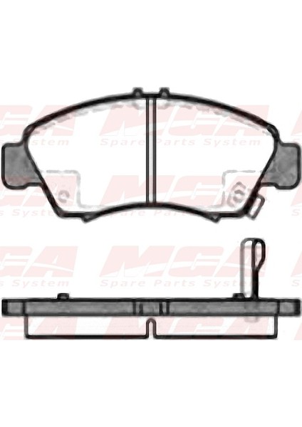 Balata Fren Ön Honda Civic 9295 "1.5" Civic 9600 "1.4" Jazz 0208 City 1.4 Mga 55316