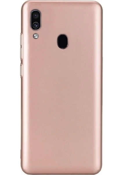 DVR Samsung Galaxy A30 Kılıf Silikon Premier (RoseGold) + Nano Cam Ekran Koruyucu