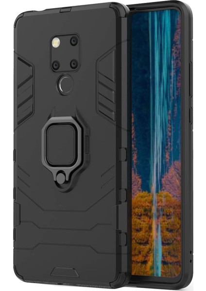 Huawei Mate 20 x Batman Serisi Yüzük Standlı Armor Kılıf - Siyah fiyatları