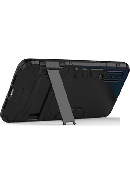 Xiaomi Mi 9 Explorer Alfa Serisi Armor Standlı Perfect Protect Koruma Kılıf - Siyah modelleri