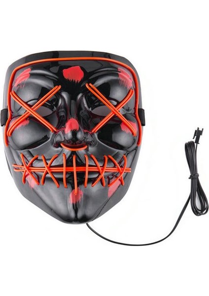 Maxfoni Neon Işıklı Led Maske - Renkli Led Maske