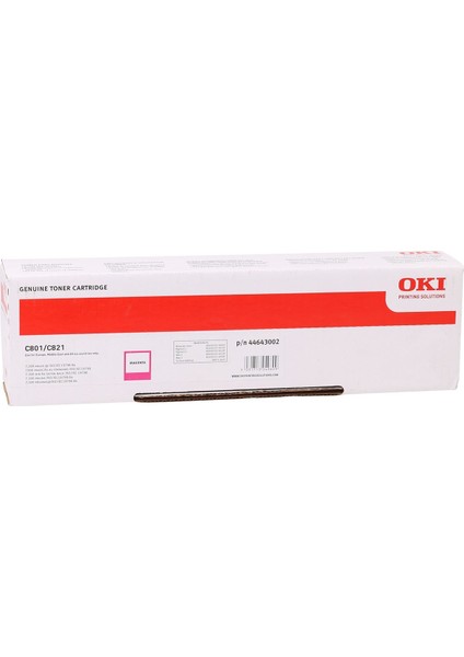 Toner C801-C821 44643006 Kırmızı 7,3K