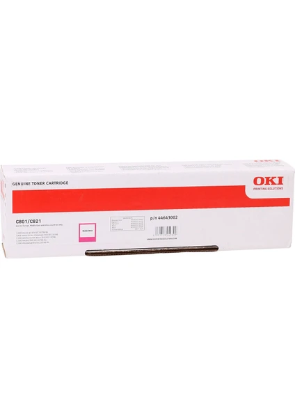 Oki Toner C801-C821 44643006 Kırmızı 7,3K