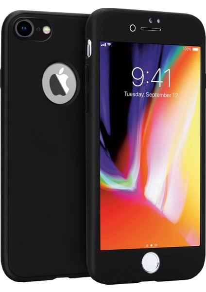Buff iPhone 8 4D Kılıf Black