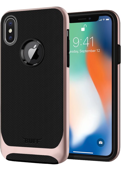 iPhone X New Armor Kılıf Rose Gold