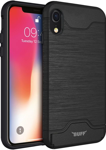 iPhone XR Slim Folder Kılıf Black