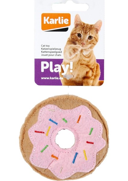 Peluş Kedi Oyuncağı Çörek 7,5 cm Pembe