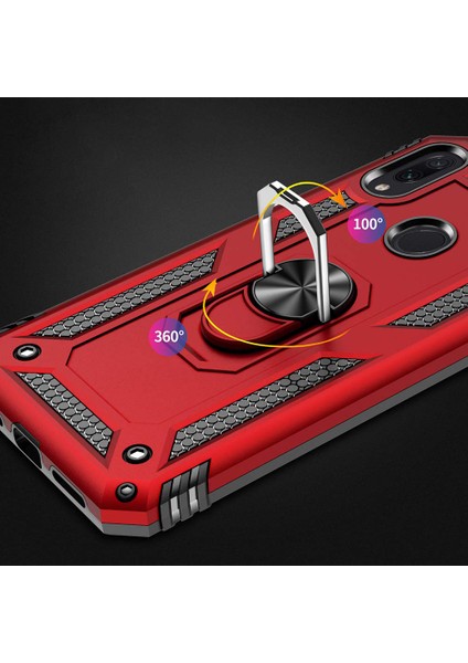 Xiaomi Redmi Note 7 Pro Kılıf Military Ring Holder Gold Gold fırsatları