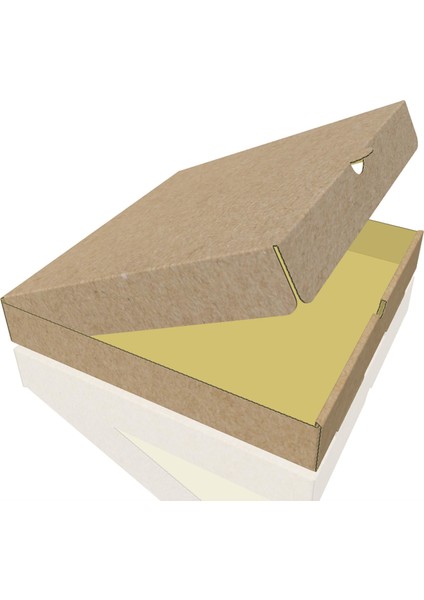 Baskısız Pizza Kutusu 26 x 26 x 4 cm 100 Adet