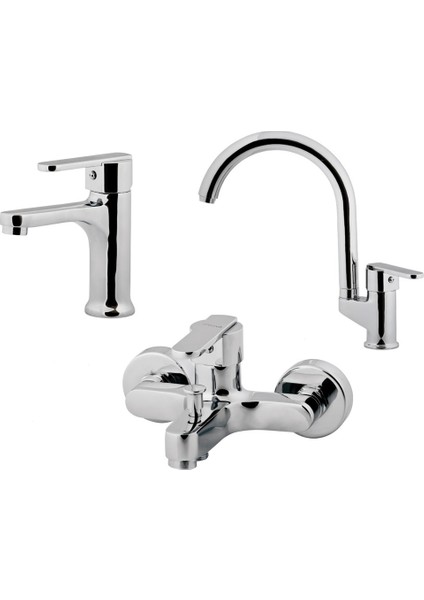 Vega Lavabo + Banyo + Eviye Batarya Seti VG1840+VG2840+VG8640