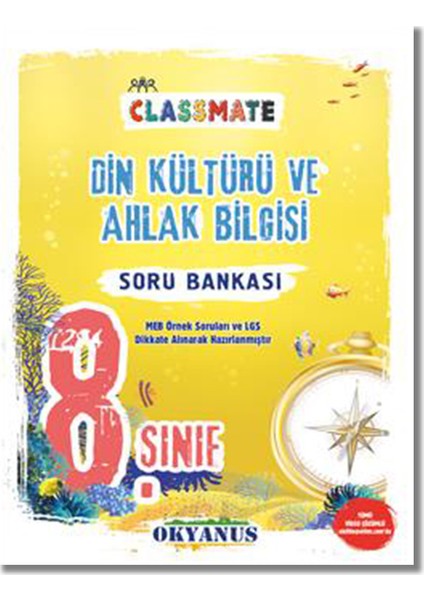 8. Sınıf Classmate Din Kültürü Ve Ahlak Bilgisi Soru Bankası
