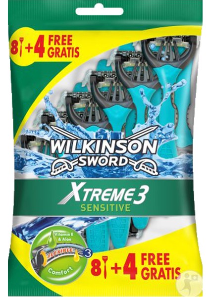 Wilkinson Sword Xtreme 3 Sensitive 8+4