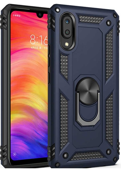 Samsung Galaxy A10 Kılıf SM-A105F Yüzüklü Standlı Tank Silikon