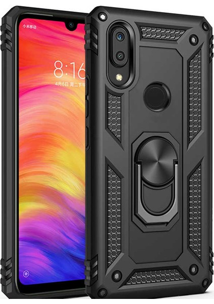 Samsung Galaxy A20 Kılıf SM-A205F Yüzüklü Standlı Tank Silikon