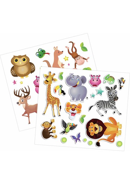 Jungle Keçeli Kalem 12 Renk + Boyama Kitabı 845432