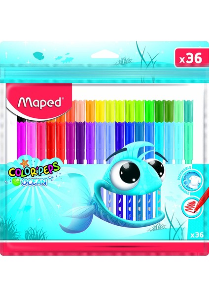 Color Peps Yıkanabilir 36'Lı Keçeli Kalem