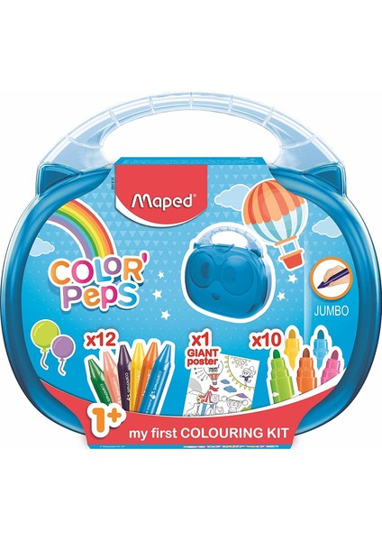 Color Peps İlk Boya Kalemi Paketim - Mavi
