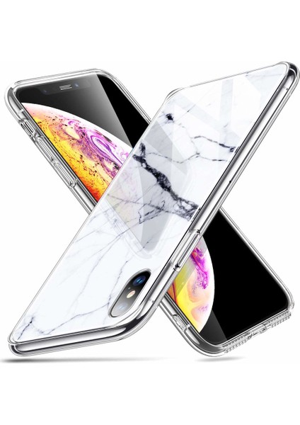 Apple iPhone Xs Max Kılıf Marble Glass