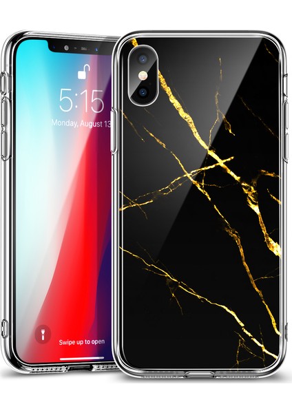 Apple iPhone Xs/X Kılıf Marble Glass