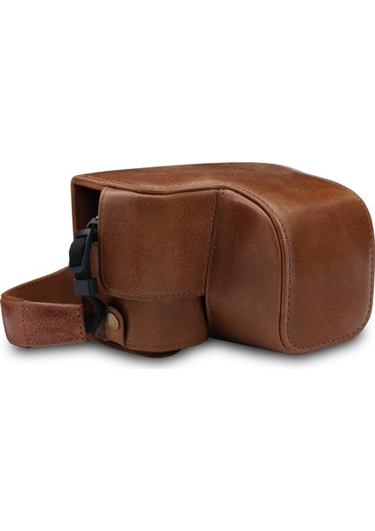 Sony A6100, A6400 (16-50 mm) Gerçek Deri Kamera Çantası