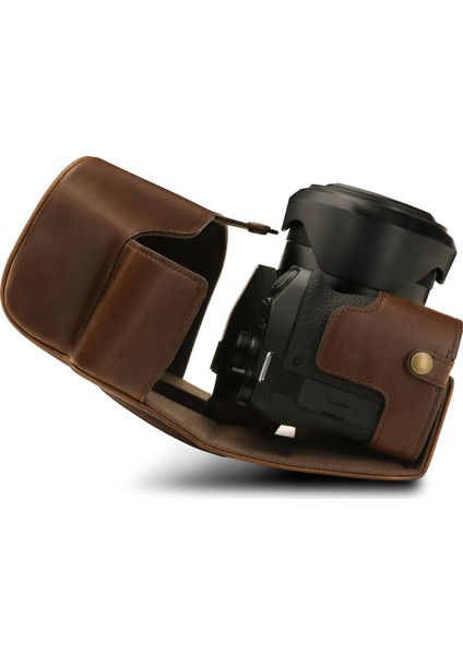 Leica V-Lux5 Panasonic FZ1000II Suni Deri Kamera Çantası fırsatları