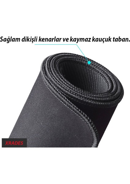 Gri Cors XL Gaming Oyuncu Mousepad 70 x 30 cm