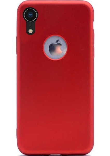 Apple Apple iPhone XR Premium Matte Silikon Kılıf Kırmızı