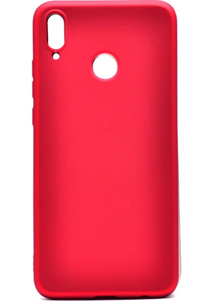Huawei Honor 8C Premium Matte Silikon Kılıf Kırmızı