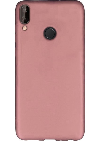 Huawei Honor Play Premium Matte Silikon Kılıf Pembe