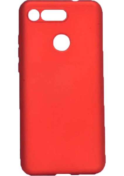 Huawei Honor View 20 Premium Matte Silikon Kılıf Kırmızı