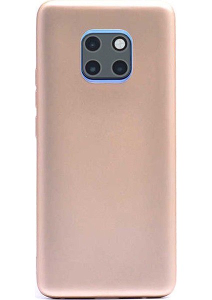 Huawei Mate 20 Premium Matte Silikon Kılıf Gold