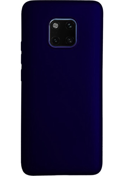 Huawei Mate 20 Pro Premium Matte Silikon Kılıf Lacivert