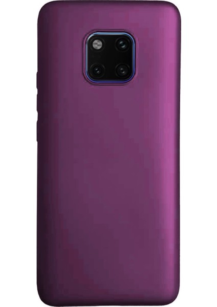 Huawei Mate 20 Pro Premium Matte Silikon Kılıf Pembe