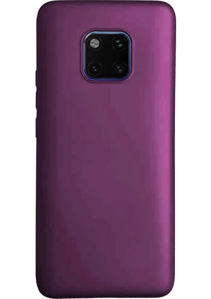 Huawei Mate 20 Pro Premium Matte Silikon Kılıf Pembe