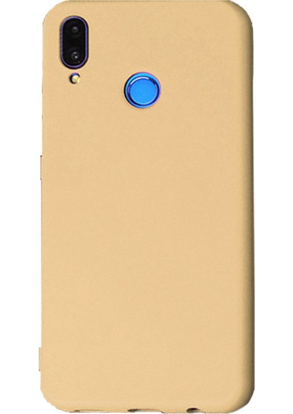 Huawei P Smart 2019 Premium Matte Silikon Kılıf Gold