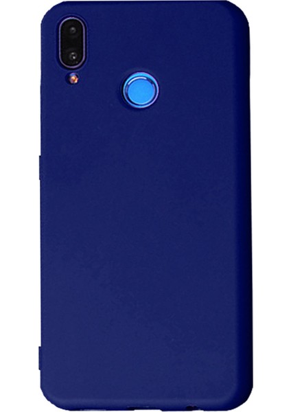 Huawei P Smart 2019 Premium Matte Silikon Kılıf Lacivert