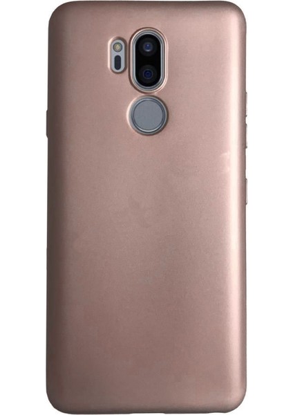 LG G7 ThinQ Premium Matte Silikon Kılıf Pembe