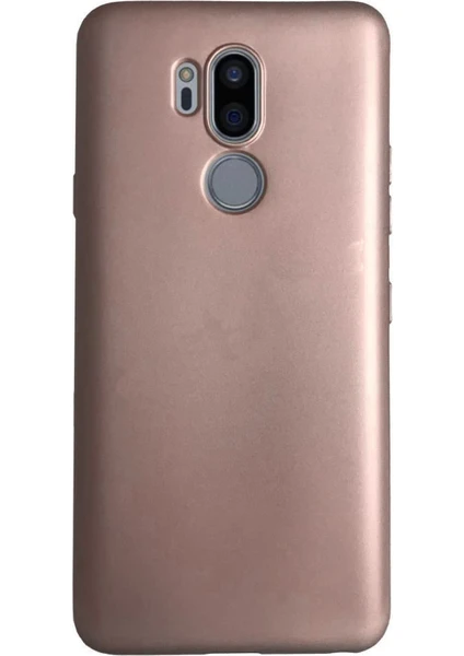 LG G7 ThinQ Premium Matte Silikon Kılıf Pembe