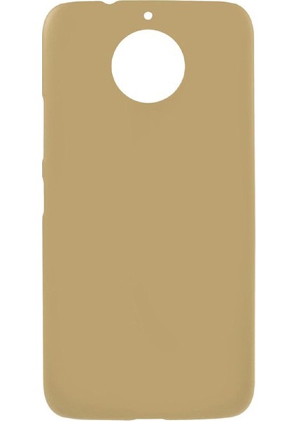 Motorola Moto G5S Plus Premium Matte Silikon Kılıf Gold