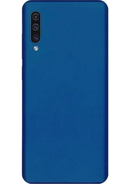 Samsung Galaxy A50 Premium Matte Silikon Kılıf Lacivert