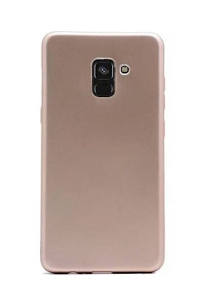 Samsung Galaxy A6 2018 Premium Matte Silikon Kılıf Gold