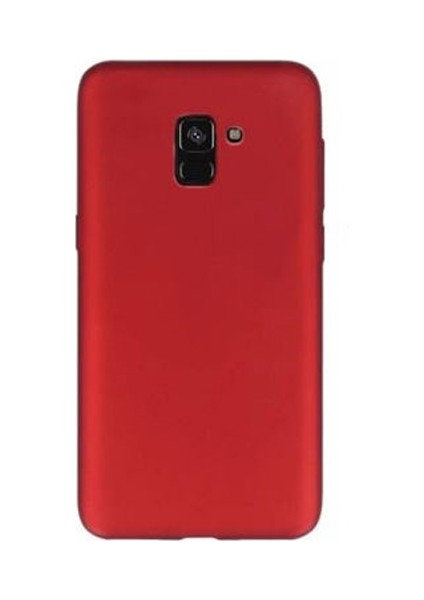 Samsung Galaxy A6 2018 Premium Matte Silikon Kılıf Kırmızı